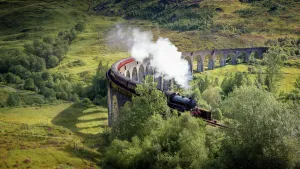 Highlands Prints: Harry Potter Train, Jacobite Express, Glenfinnan Viaduct, Inverness-shire, Highlands