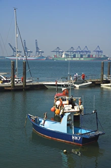 Essex Prints: Harwich port, Essex, England, United Kingdom, Europe