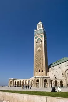 Images Dated 5th April 2009: Hassan II Mosque, Casablanca, Morocco, North Africa, Africa
