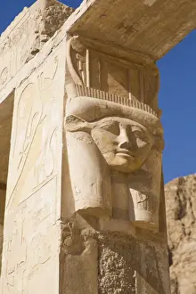 Support Prints: Hathor Column, Temple of Hathor, Hatshepsut Mortuary Temple (Deir el-Bahri)