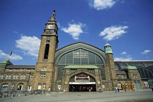 The Hauptbahnhof or central train station in Hamburg
