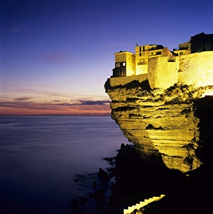 Risk Prints: Haute Ville on cliff edge at dusk