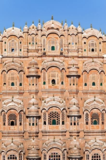 Sand Stone Prints: Hawa Mahal (Palace of the Winds), built in 1799, Jaipur, Rajasthan, India, Asia