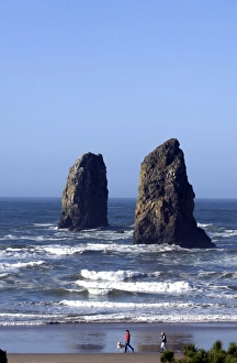 Images Dated 10th November 2007: Haystack Rock, Cannon Beach, Oregon, United States of America, North America