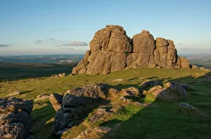 Surface Processes Prints: Haytor Rocks, Dartmoor National Park, Devon, England, United Kingdom, Europe