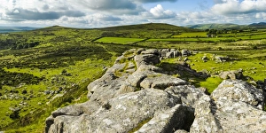 Dartmoor Prints: Haytor Rocks (Hay Tor), Dartmoor, Devon, England, United Kingdom, Europe