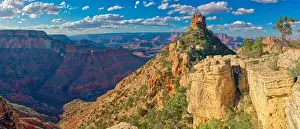 HDR composite of Sinking Ship rock on the South Rim of the Grand Canyon, view