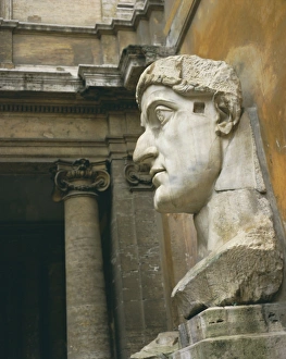 Head from colossus statue