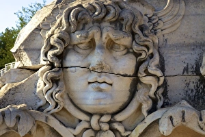 Greek Mythology Prints: Head of Medusa, Temple of Apollo, Didyma, Anatolia, Turkey, Asia Minor, Eurasia