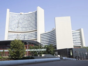Office Block Prints: UN Headquarters, Vienna International Centre, Danube City, Vienna, Austria, Europe
