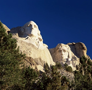 President Prints: Heads of Presidents Washington and Lincoln