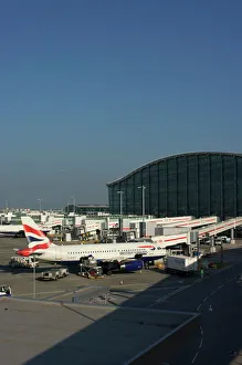 Heathrow Prints: Heathrow Airport Terminal 5 in 2008, London, England, United Kingdom, Europe