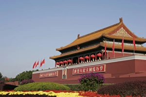 Peking Prints: The Heavenly Gate to the Forbidden City, Tiananmen Square, Beijing (Peking), China, Asia