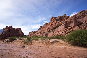 Heavy erosion, Los Colorados, Salta region, Argentina, South America