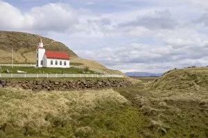 Images Dated 28th May 2007: Helgafell church near Stykkisholmur