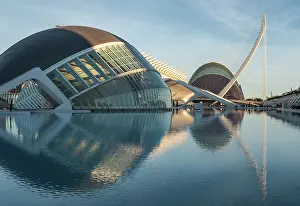 Walkways Prints: Hemisferic and L'Agora, City of Arts and Sciences, Valencia, Spain, Europe