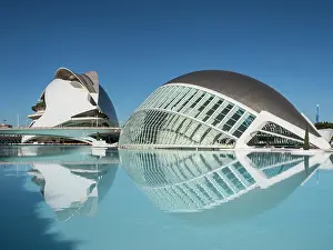 Valencia Prints: Hemisferic and Palace of the Arts, , City of Arts and Sciences, Valencia, Spain, Europe