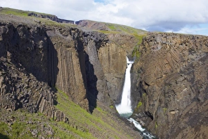 Images Dated 5th August 2009: Hengifoss waterfall, Iceland, Polar Regions