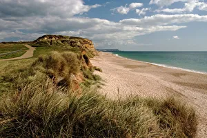 Sea Scape Prints: Hengistbury Head, Christchurch Bay, Dorset, England, United Kingdom, Europe