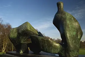 Henry Moore sculpture near Kenwood House on Hampstead Heath, north London