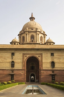 Images Dated 23rd March 2008: The Herbert Baker designed North Block Secretariat Building in New Delhi, India, Asia