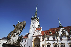 Images Dated 5th August 2009: Hercules Fountain in front of Town Hall in Upper Square (Horni Namesti)