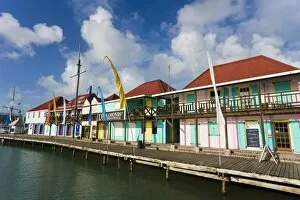 Images Dated 3rd February 2008: Heritage Quay shopping district in St. Johns, Antigua, Leeward Islands