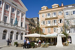 Mediterranean Culture Prints: Heroes of Cypriot Struggle Square in Corfu City