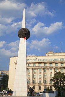 Revolution Prints: Heroes of the Revolution of 1989 Monument, Piata Revolutiei, Bucharest, Romania, Europe