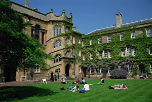 College Prints: Hertford College, Oxford, Oxfordshire, England, United Kingdom, Europe