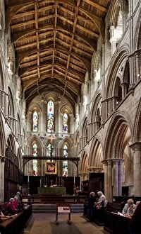 Images Dated 9th June 2009: Hexham Abbey, interior of Choir looking east, Hexham, Northumberland, England