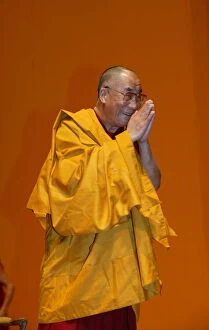 Images Dated 29th September 2009: H.H. Dalai Lama at Paris-Bercy, Paris, France, Europe