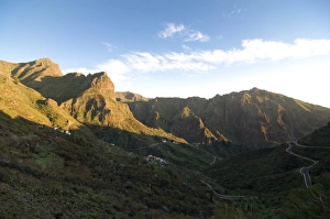 Images Dated 31st December 2008: The hidden valley of Masca at sunset, Tenerife, Canary Islands, Spain, Europe