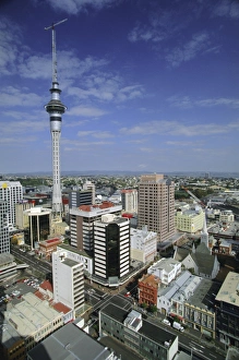 Pacific Rim Prints: High angle view of Albert Street and Wyndham Street