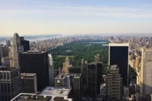 Images Dated 25th May 2009: High angle view of Central Park, cityscape looking north, New York City