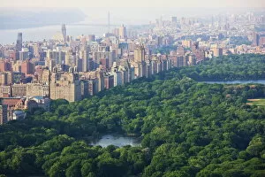 High angle view of Central Park and the Upper West Side, Manhattan, New York City