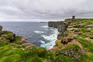 Orkney Islands Prints: High above the cliffs, the Kitchener Memorial, Orkney Islands, Scotland, United Kingdom