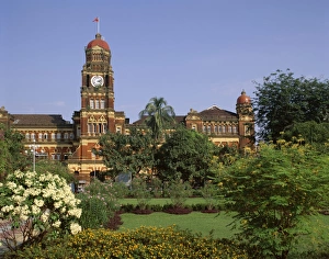 L Aw Prints: The High Court building, Yangon (Rangoon), Myanmar (Burma), Asia