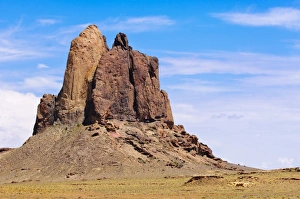 Arid Climate Prints: High desert scenery near Shiprock, New Mexico, United States of America, North America