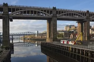 River Tyne Collection: High Level Bridge, designed by Robert Stevenson in 1847, finished in 1849, structure of wrought Iron