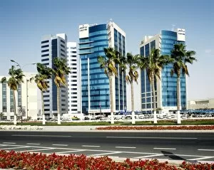 Images Dated 27th November 2009: High rise buildings, Doha, Qatar, Middle East