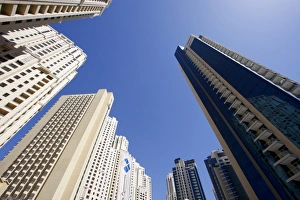 Images Dated 19th February 2008: High rise buildings, Dubai, United Arab Emirates, Middle East