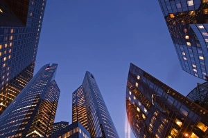 Office Buildings Prints: High rise office buildings in the La Defense area of Paris, France, Europe