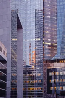 Office Buildings Prints: High rise office buildings in the La Defense district of Paris, France, Europe