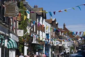 Bunting Prints: High Street, Rye, East Sussex, England, United Kingdom, Europe