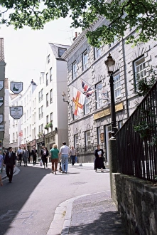 Guernsey Prints: High street, St. Peter Port, Guernsey, Channel Islands, United Kingdom, Europe