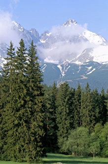 Central Europe Prints: High Tatra Mountains from Tatranska Lomnica