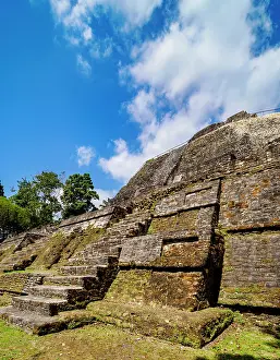 Belize Prints: High Temple, Lamanai Archaeological Reserve, Orange Walk District, Belize