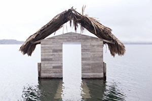 Shack Prints: High water floods lakeside cabanas
