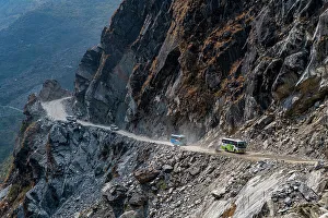Highway Prints: Highway through the Himalaya to Jomsom, Nepal, Asia